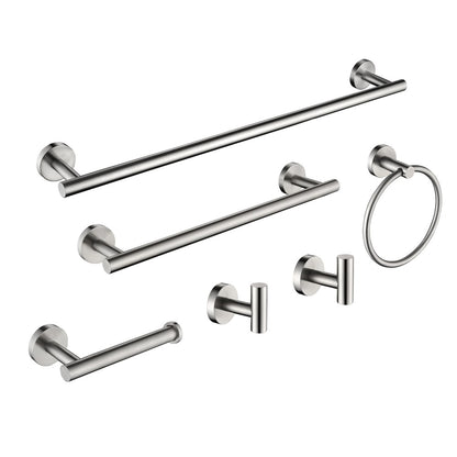 6-Piece Stainless Steel Towel Rack Set On-Site Wall Mount_0