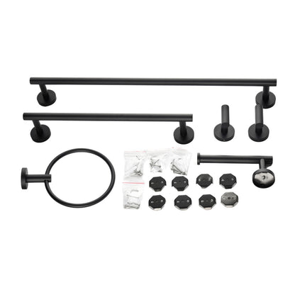 6-Piece Stainless Steel Towel Rack Set Wall Mount_0