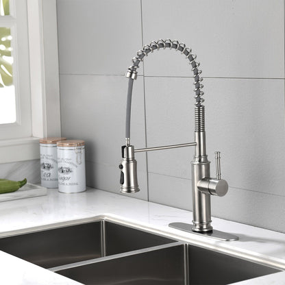 Touch Kitchen Faucet with Pull Down Sprayer - Brushed Nickel_4