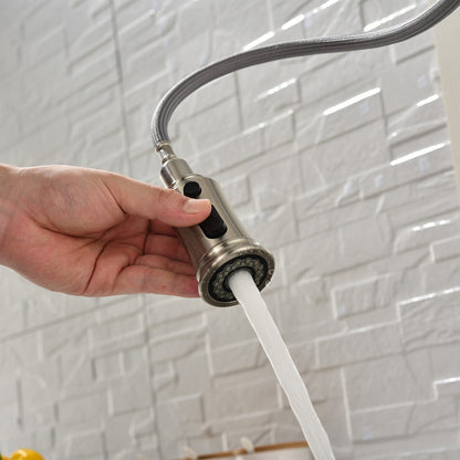 Touch Kitchen Faucet with Pull Down Sprayer - Brushed Nickel_5