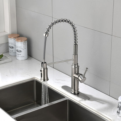 Touch Kitchen Faucet with Pull Down Sprayer - Brushed Nickel_7