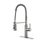 Touch Kitchen Faucet with Pull Down Sprayer - Brushed Nickel_0