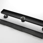 Linear Shower Drain Removable Quadrato Pattern Grate  -  Black_0