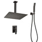 Ceiling Mounted Shower System Combo Set with Handheld and 16"Shower head - Bronze_2