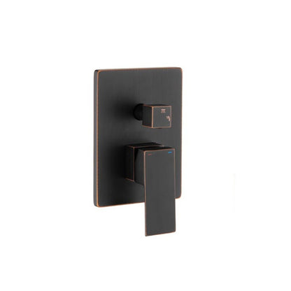 Ceiling Mounted Shower System Combo Set with Handheld and 16"Shower head - Bronze_4