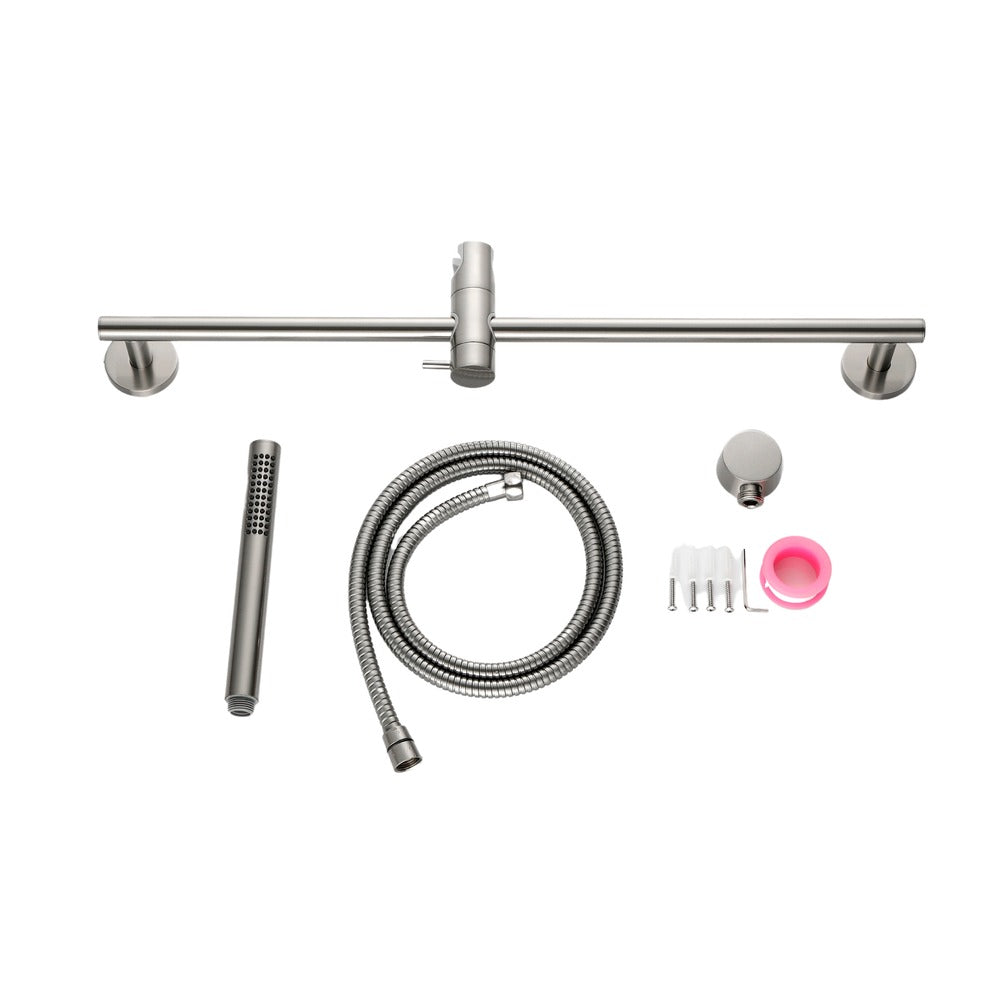 Eco-Performance Bathroom Adjustable Handheld Shower - Silver_0
