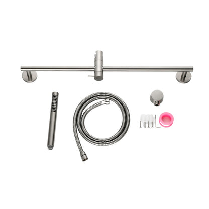 Eco-Performance Bathroom Adjustable Handheld Shower - Silver_0