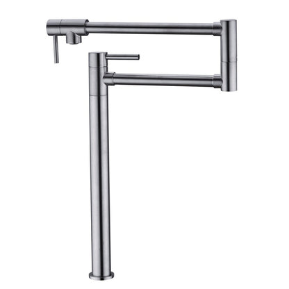 Pot Filler Faucet with Extension Shank-Silver_0