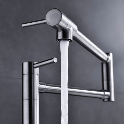 Pot Filler Faucet with Extension Shank-Silver_2