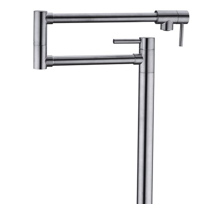 Pot Filler Faucet with Extension Shank-Silver_1
