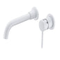 Single Lever Handle Wall Mounted Bathroom Faucet - White_0