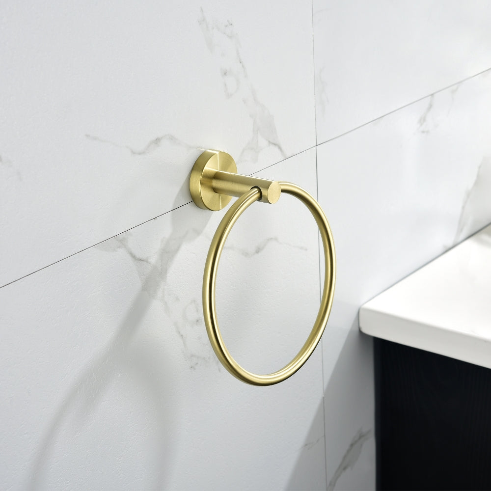 6-Piece Brushed Gold Bathroom Hardware Set_2