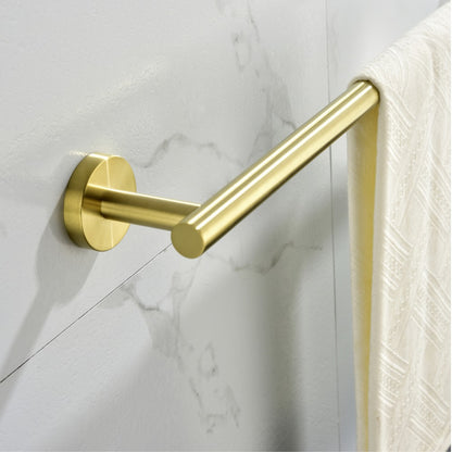 6-Piece Brushed Gold Bathroom Hardware Set Wall-Mounted SUS304_8