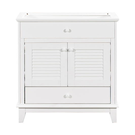 Bathroom Vanity Base - White_0