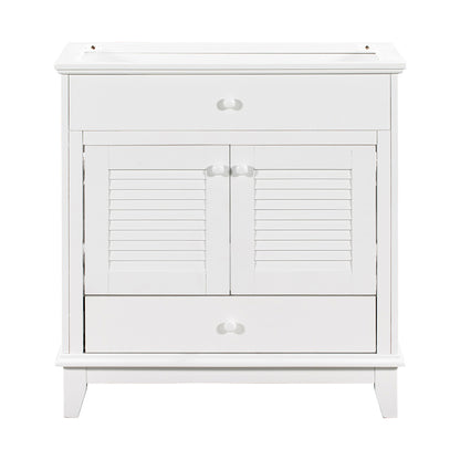 Bathroom Vanity Base - White_0