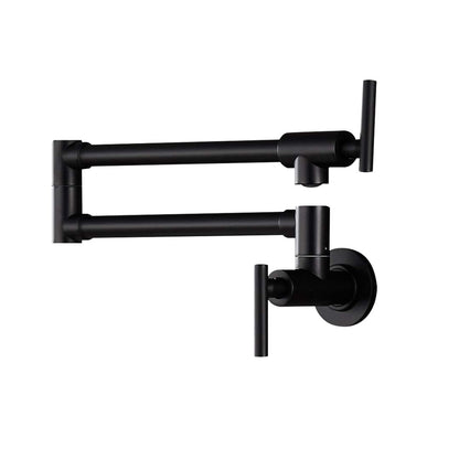 Modern Brass Pot Filler Faucet Wall-Mounted Swing Arm_0