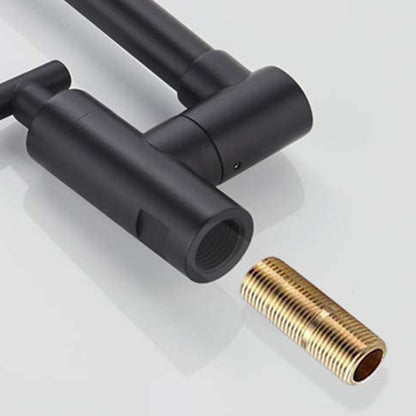 Modern Brass Pot Filler Faucet Wall-Mounted Swing Arm_2