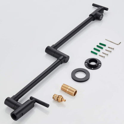 Modern Brass Pot Filler Faucet Wall-Mounted Swing Arm_5