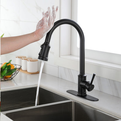 Touch Kitchen Faucet with Pull Down Sprayer_1