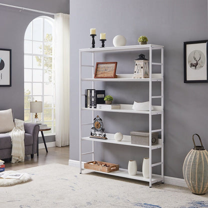 5-Tier Bookcase with Metal Frame_2