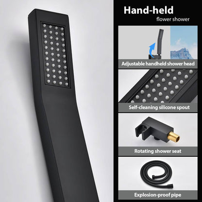 12" Rain Shower Head Systems Wall Mounted Shower_5