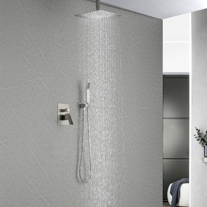 Ceiling Mounted Shower System with Handheld 12in Head_5