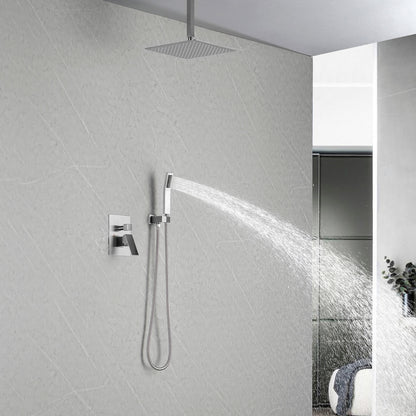 Ceiling Mounted Shower System with Handheld 12in Head_6