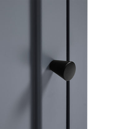 Tall Bathroom Cabinet with Adjustable Shelf and Drawer - Grey_9