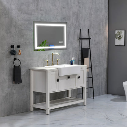 LED Bathroom Mirror Dimmable Anti-Fog Shatter-Proof_4