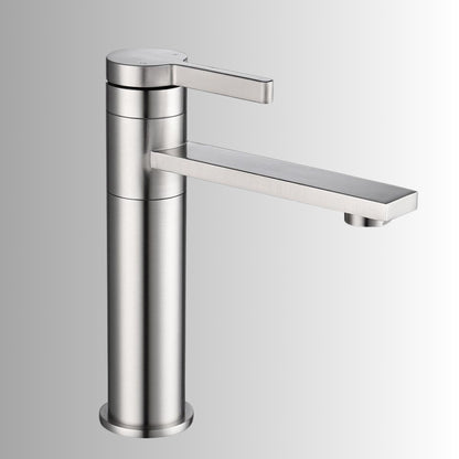 Single Handle Sink Vanity Bathroom Faucet - Brushed Nickel_6