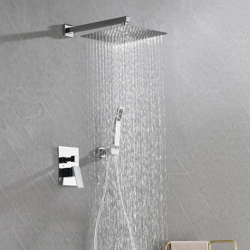 12 Inch Wall Mounted Rain Shower Head System_5