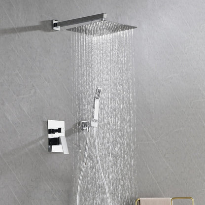 12 Inch Wall Mounted Rain Shower Head System_5