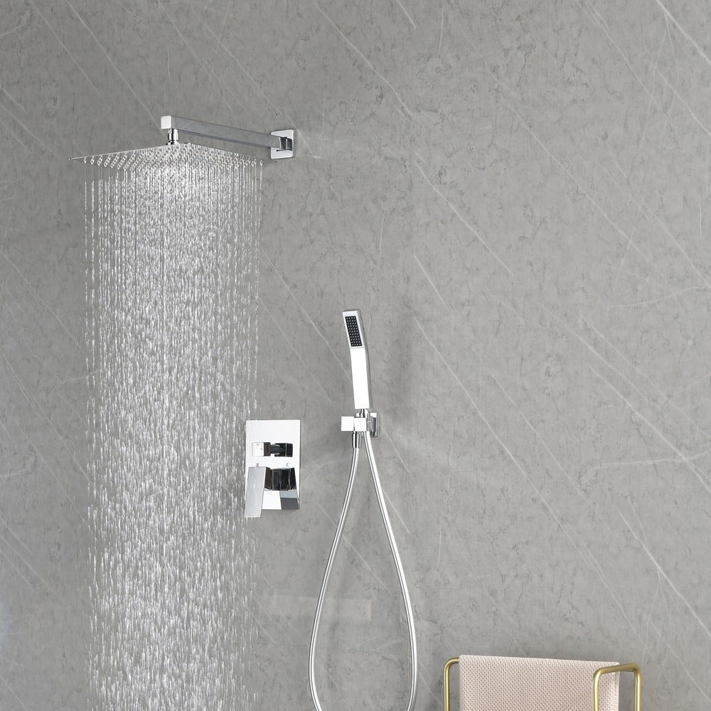 12 Inch Wall Mounted Rain Shower Head System_7