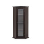 Corner Cabinet with Glass Door - Brown_0