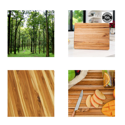 Teak Reversible Chopping Board Medium Size_3
