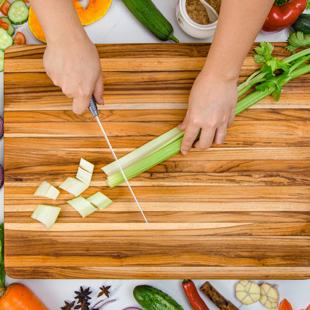 Teak Cutting Board Reversible Medium Size_6