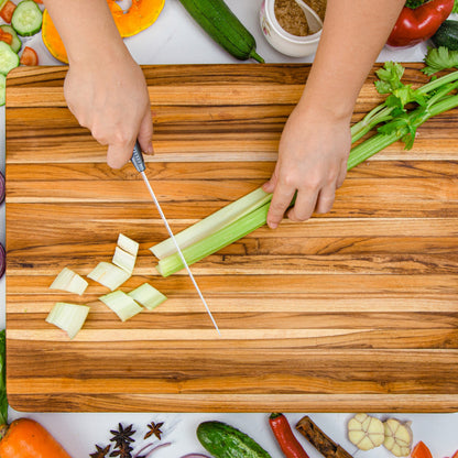 Teak Cutting Board Reversible Medium Size_6