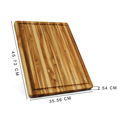 Teak Reversible Chopping Board Small_2