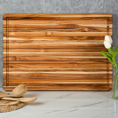Teak Reversible Chopping Board Small_5