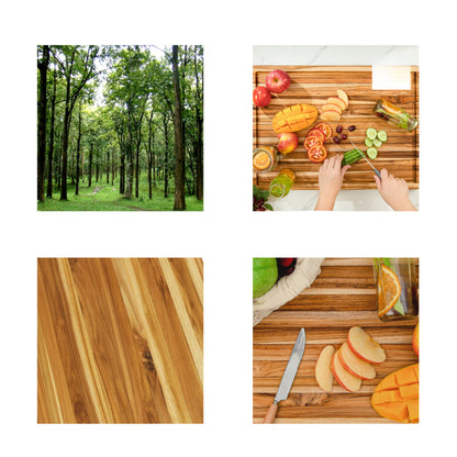 Teak Reversible Chopping Board Small_6