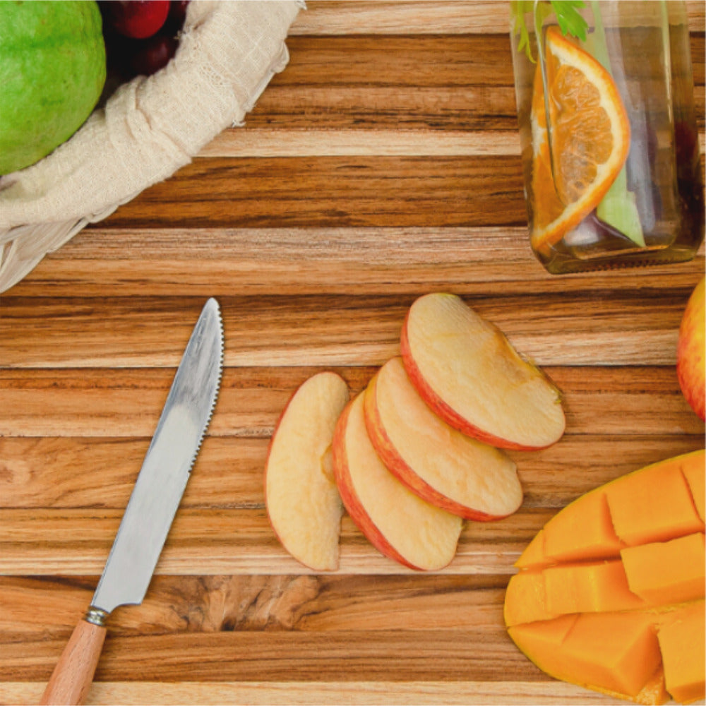 Teak Reversible Chopping Board Small_7