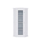 Corner Cabinet with Glass Door - White_0