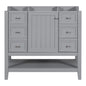 36 Inch Vanity Base with Cabinet and 3 Drawers - Grey_0