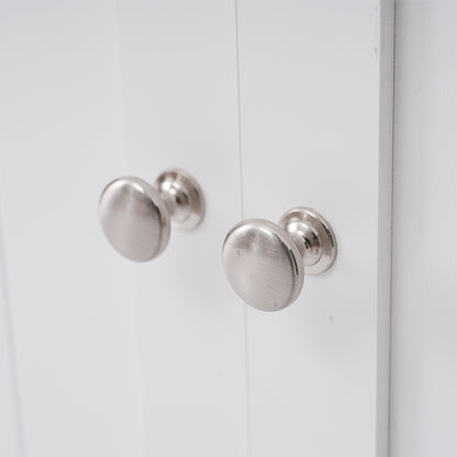 White Corner Cabinet with Adjustable Shelves_8