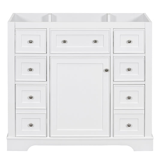 36 Inch Bathroom Vanity Base -  White_0