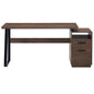 65 Inch Home Office Desk with Drawers & Hanging File Storage_0