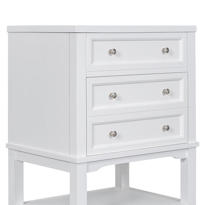 24 Inch Bathroom Vanity Base without Sink - White_4