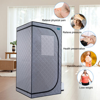 Portable Mini Plus Steam Sauna Tent - Grey_1
