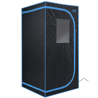 Portable Full Size Steam Sauna Tent - Black_5