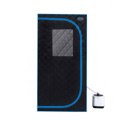 Portable Full Size Steam Sauna Tent - Black_4